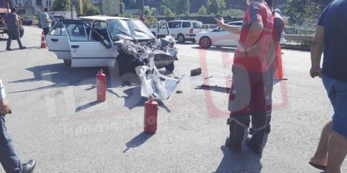 Trabzon’da kaza! 2 yaralı