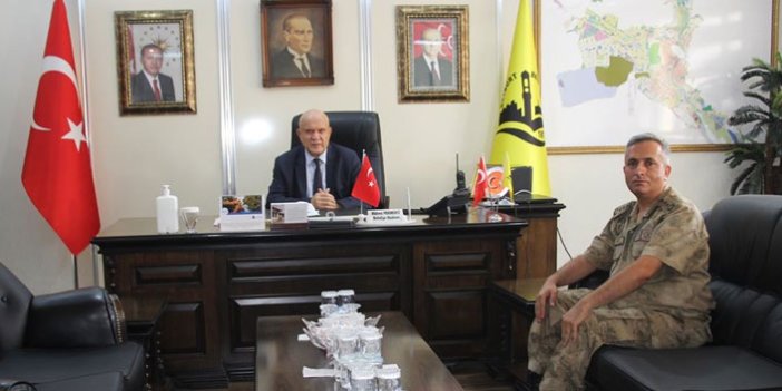 İl Jandarma Komutanı Yiğit, Başkan Pekmezci’yi ziyaret etti