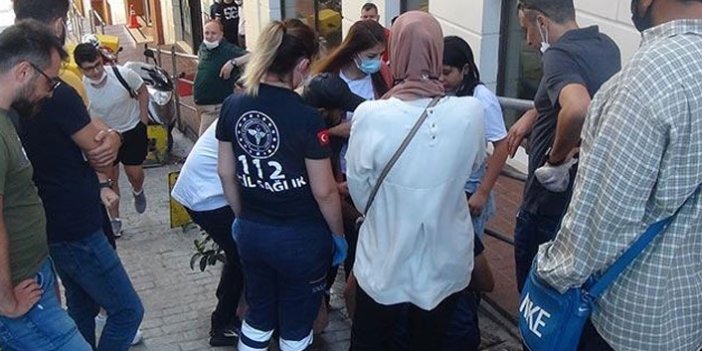 Taksim’de turist kafilesindeki kıza araba çarptı