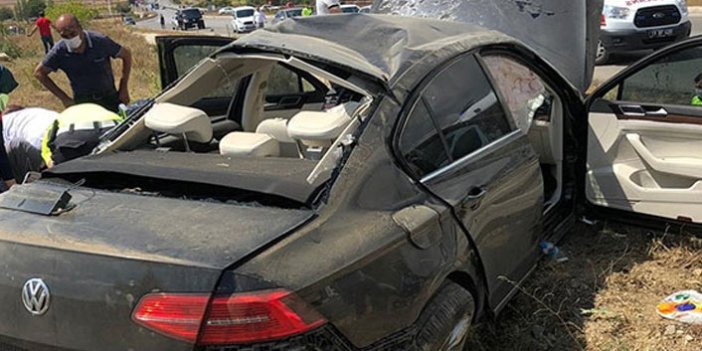Bakan'ın korumaları Giresun'a giderken kaza yaptı: 4 yaralı