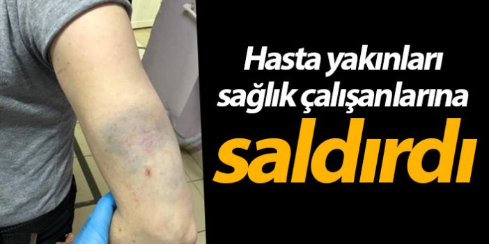 Ordu'da hasta yakınları sağlık çalışanlarına saldırdı