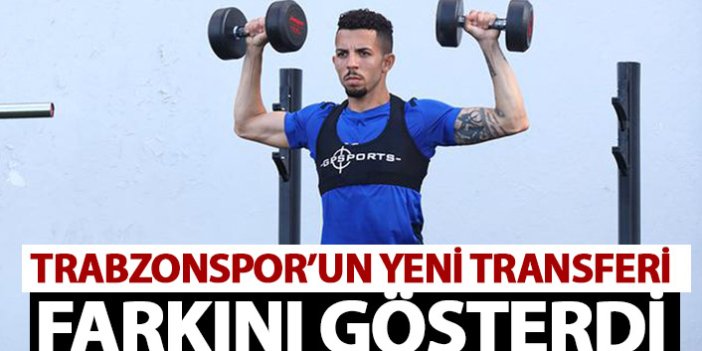 Trabzonspor'un yeni transferi farkını gösterdi
