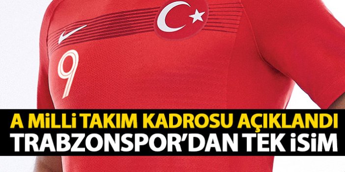 A Milli Takım aday kadrosu açıklandı! Trabzonspor'dan tek isim