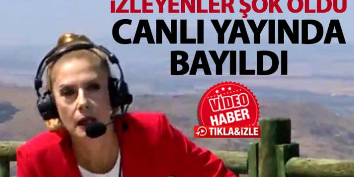 TRT spikeri canlı yayında bayıldı