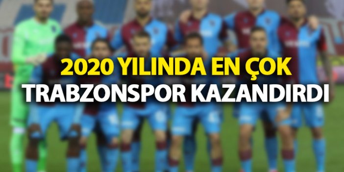 2020 yılının en çok kazandıranı Trabzonspor