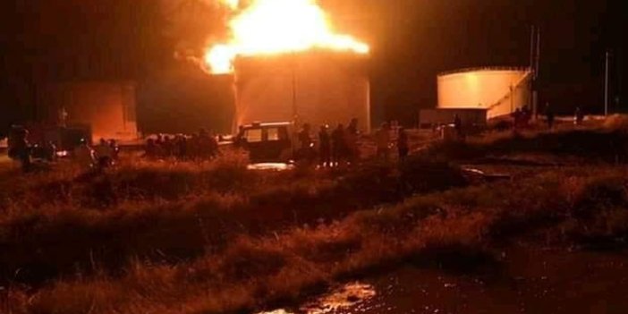 Irak'ta petrol rafinesinde büyük yangın