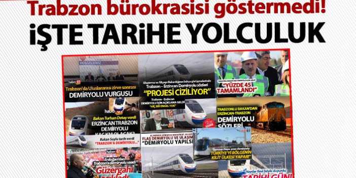Haber61’in yıllardır demiryolu için gösterdiği hassasiyeti Trabzon bürokrasisi göstermedi! İşte tarihe yolculuk