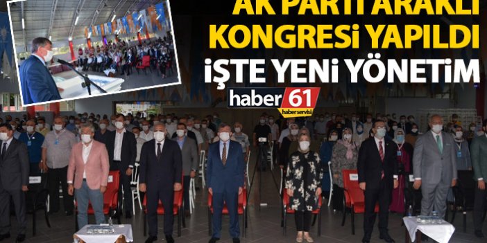 AK Parti ilçe kongreleri Araklı'da devam etti! İşte yeni yönetim