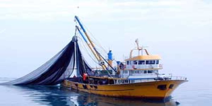 Trabzon'da balıkçı ağında mayın