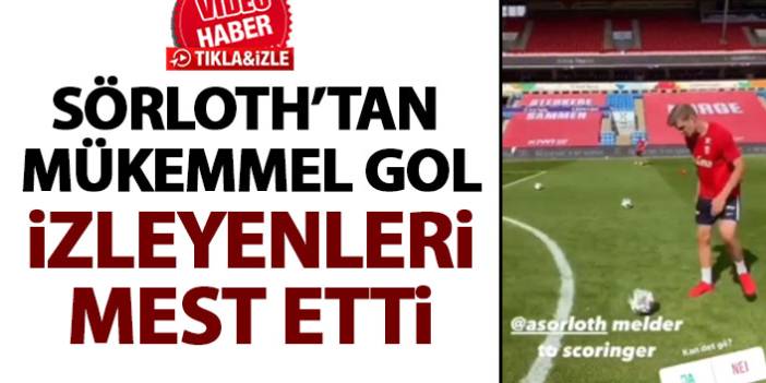 Trabzonspor'un yıldızı Sörloth'tan mükemmel gol