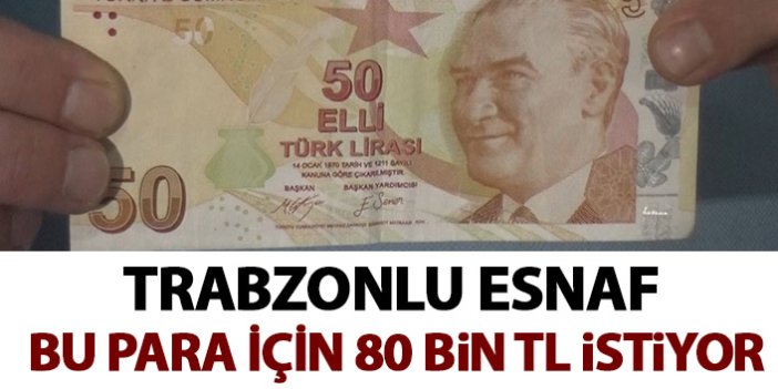 Trabzon'da fırın ustası 50 TL için 80 bin lira istiyor