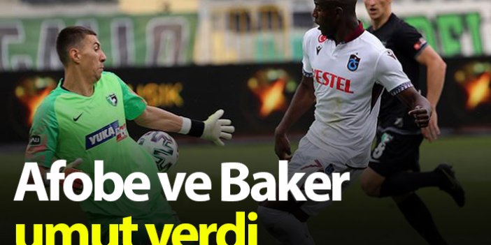 Trabzonspor'da Afobe ve Baker umut verdi