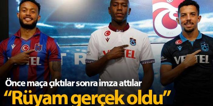 Trabzonspor'da yeni transferler için tören düzenlendi