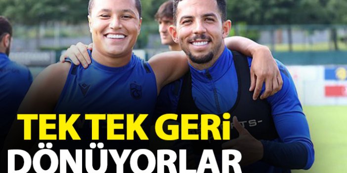 Trabzonspor'un yıldızları takıma dönüyor
