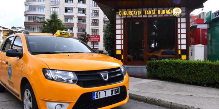 Trabzon'da taksi durağı yenileme çalışmaları