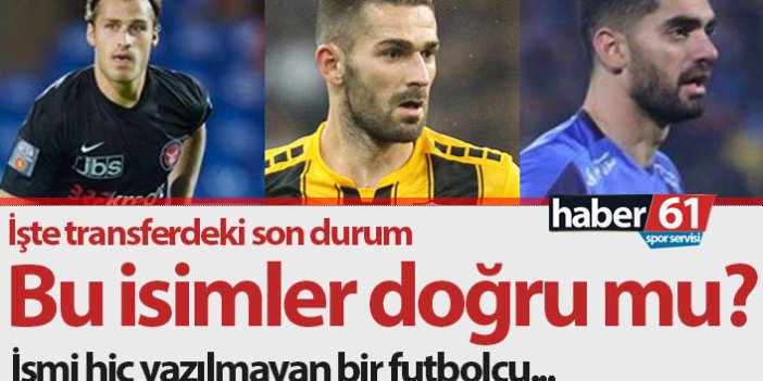 Trabzonspor'da transfer harekatı sürüyor