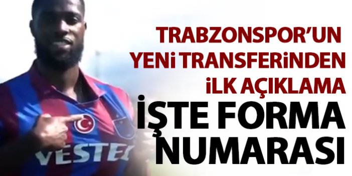 Trabzonspor’un yeni transferi Djaniny’den ilk açıklama! İşte forma numarası