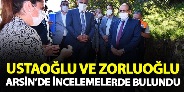 Vali Ustaoğlu ve Başkan Zorluoğlu Arsin'de incelemeler yaptı
