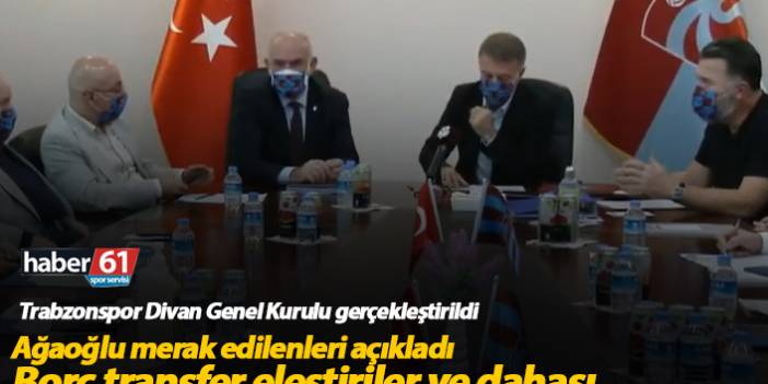Trabzonspor Divan Genel Kurulu toplandı. 16 Ekim 2020