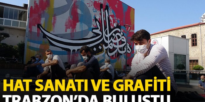 Geleneksel hat sanatı ile grafiti Trabzon'da bulundu