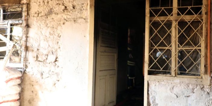 Gümüşhane'de mültecilerin kaldığı ev yandı