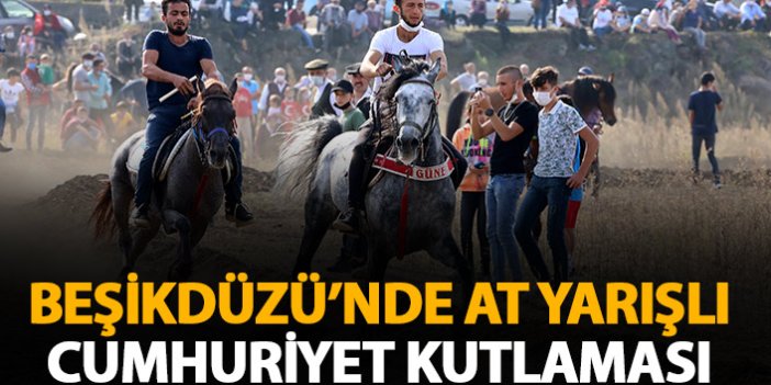 Trabzon'da at yarışlı Cumhuriyet kutlaması