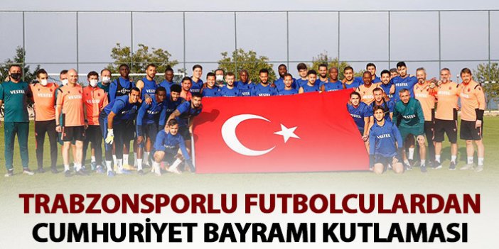 Trabzonspor'da antrenman öncesi Cumhuriyet kutlaması