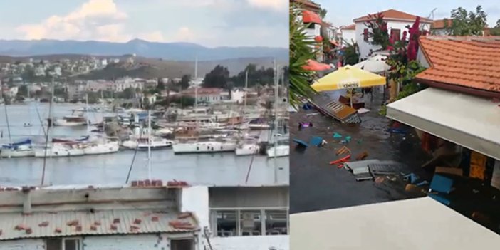 İzmir’de deprem sonrası sular yükseldi! Tsunami korkusu