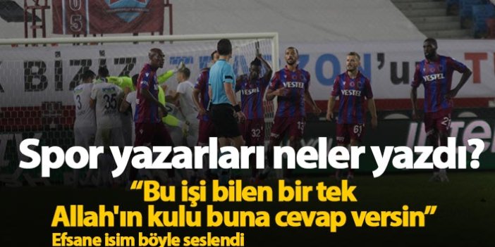 Spor yazarlarından Trabzonspor Kasımpaşa yorumları