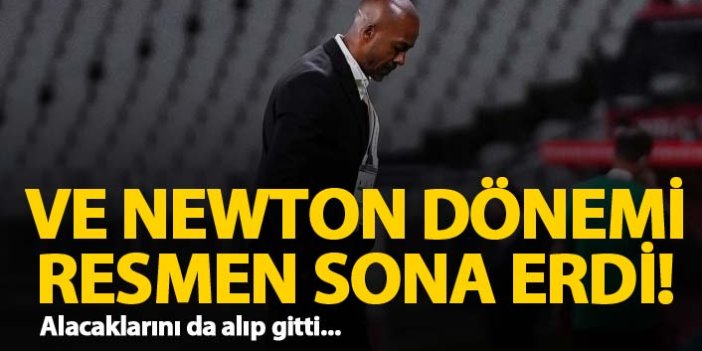 Trabzonspor'da Newton resmen gönderildi