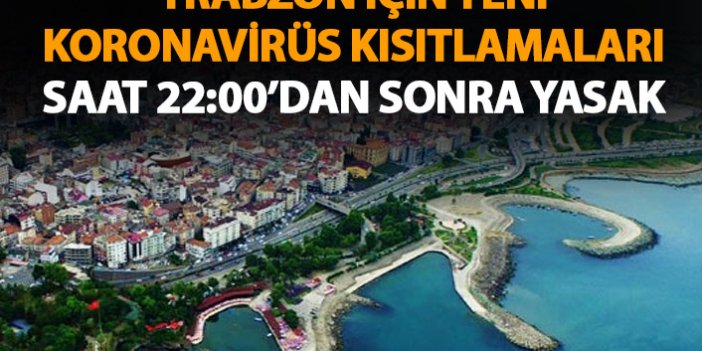Trabzon’da iş yerlerinin çalışma saatlerine düzenleme