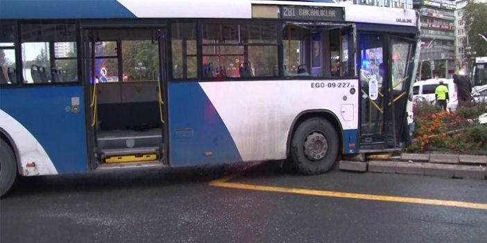 Kırmızı ışıkta geçen otobüs başka bir otobüse çarptı: 17 yaralı