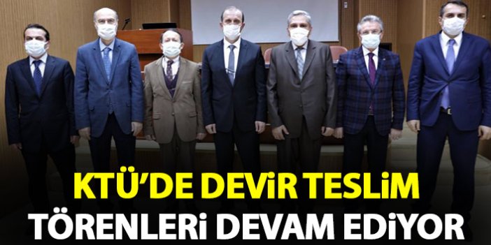 Trabzon Meslek Yüksekokulu'nda devir teslim töreni
