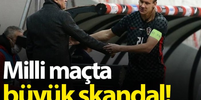 Türkiye Hırvatistan maçında büyük skandal