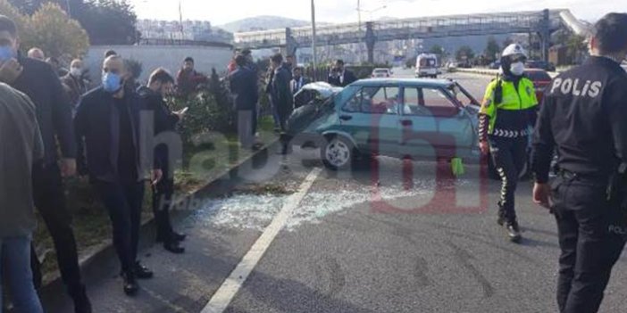 Trabzon’da zincirleme kaza! 2 yaralı