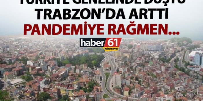 Konut satışları Türkiye genelinde düştü Trabzon’da arttı!