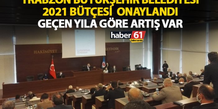 Trabzon Büyükşehir Belediyesi 2021 bütçesi onaylandı