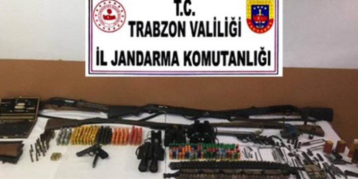 Trabzon'da bir eve baskın! Silah ve Mühimmat ele geçirildi