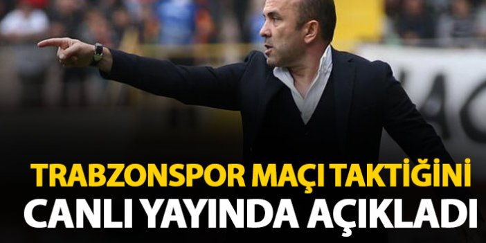 Mehmet Özdilek Trabzonspor’a karşı taktiğini açıkladı