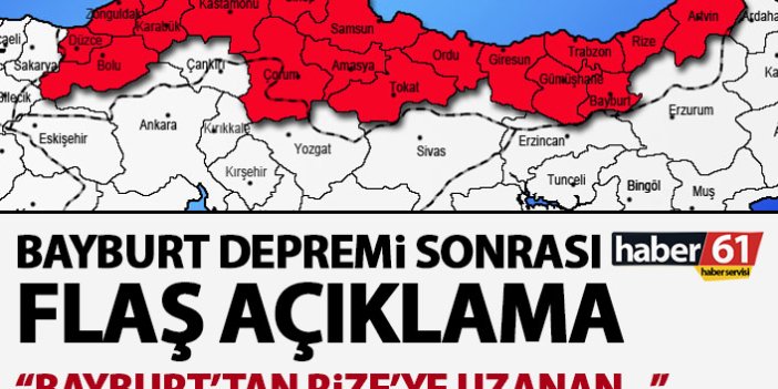 Bayburt Depremi sonrası Trabzonlu profesörden uyarı geldi: Bayburt’tan Rize’ye kadar…