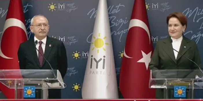 Kılıçdaroğlu ve Akşener'den ortak basın toplantısı