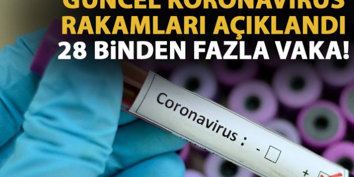 Güncel Koronavirüs rakamları açıklandı: 28 binden fazla vaka!