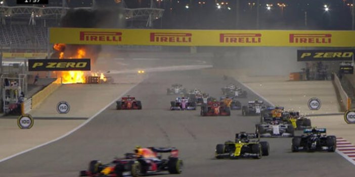 Formula 1'de korkunç kaza! Aracı ikiye bölündü