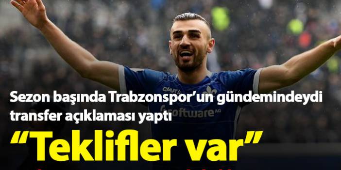 Trabzonspor'un da gündemine gelen Serdar Dursun'dan transfer açıklaması