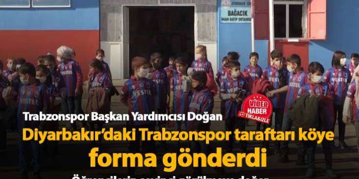 Trabzonsporlu yöneticiden Diyarbakır'da öğrencilere forma