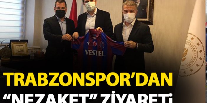 Trabzonspor yönetiminden Bakan yardımcısına ziyaret