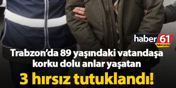 Trabzon'da 3 hırsız tutuklandı
