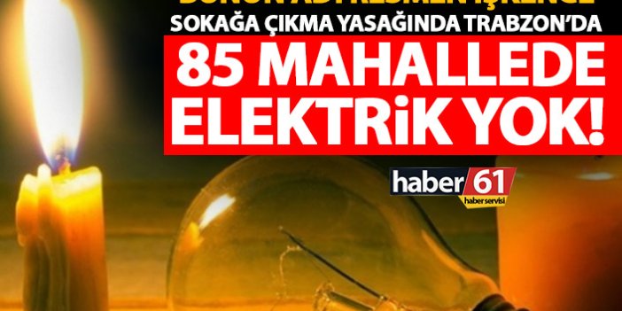 Trabzon’da elektrik kesintisi isyanı: Covidden değil gripten öleceğiz