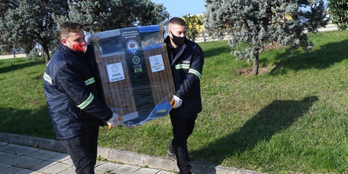 Trabzon'da 744 noktaya sıfır atık setleri yerleştirildi