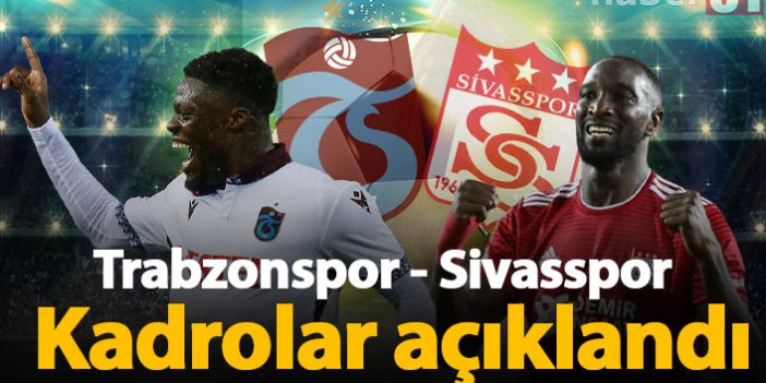 Trabzonspor'un kadrosu açıklandı